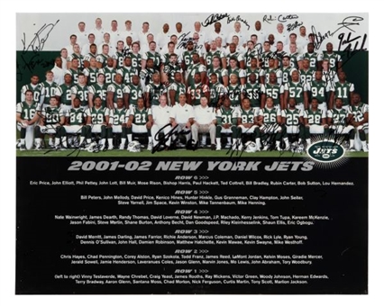 Pair of Early 2000s New York Jets Team Signed 16x20 Photos